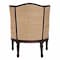 Bali & Pari Ornella Traditional French Beige Fabric and Dark Brown Finished Wood Accent Chair 238-13385-ZORO - alternate 2